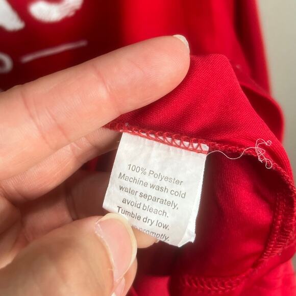 HEB Texas Red Long Sleeve Shirt Comfort Casual Work Sz L - Picture 6 of 16